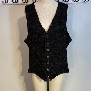Digel Black and BrownTweed Vest